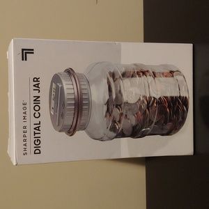 SHARPER IMAGE digital coin jar/bank